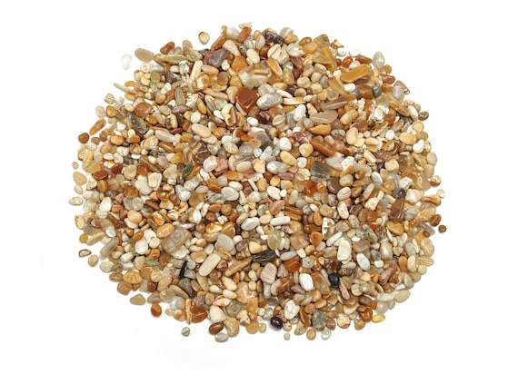 Fossil Coral Jasper Chips – Gemstone Chips – Crystal Semi Tumbled Chips - Bulk Crystal - 2-6mm - CP1051