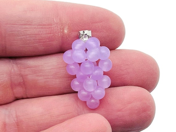 Purple Agate Grape Pendant - Purple Agate Grape Earring - Crystal Grape - Crystal Gifts - NC1302