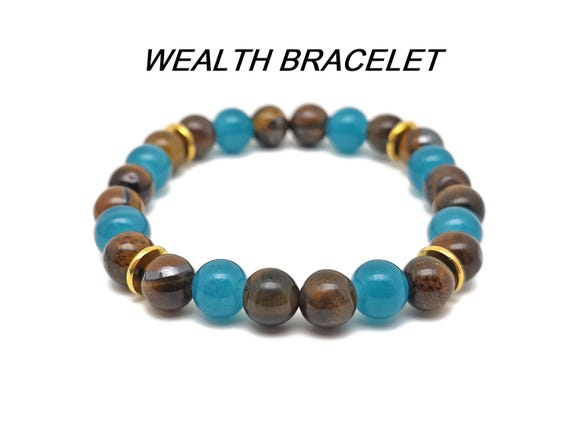 Wealth Gemstone Bracelet - Handmade Crystal Bracelet - Men&Women Stretchy Bracelet - Gift for Her - Choose Your Bracelet - YY1010