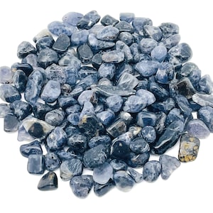 Jetons d&#39;iolite - Jetons de pierres précieuses - Jetons de cristal semi-roulés - Cristal en vrac - 7-12 mm - CP1011