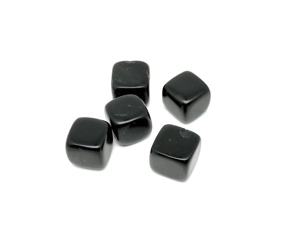 Obsidian Cube Tumbled Stone - Crystal Lovers - Polished Cube - Crystals - Tumbled Crystal Cube Carving - FL1094