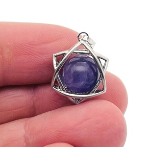 Amethyst Charm - Crystals Pendant - Gemstone Earring - Mini Crystal Pendant - Jewelry - NC1257