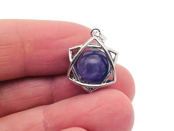 Amethyst Charm - Crystals Pendant - Gemstone Earring - Mini Crystal Pendant - Jewelry - NC1257