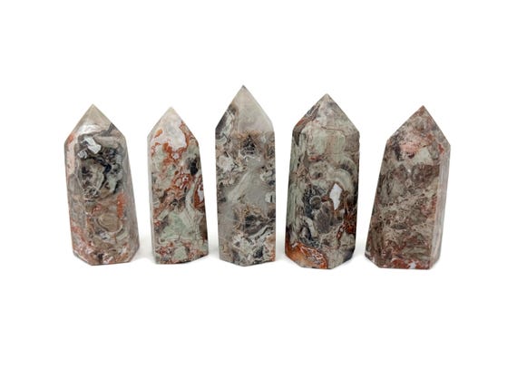 Leopard Skin Jasper Obelisk Tower Stone - Gemstone Tower - Meditation Gemstone - Crystal Gifts - Home Crystal Decor - TW1112