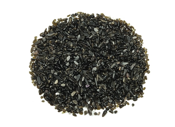 Golden Obsidian Chips – Gemstone Chips – Crystal Semi Tumbled Chips - Bulk Crystal - 2-6mm - CP1059