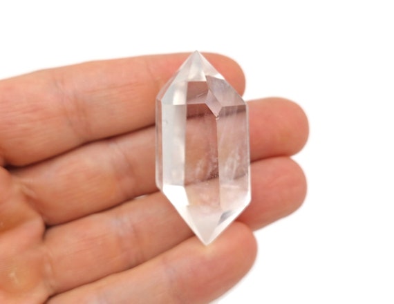 Clear Quartz Double Terminated Point Wand - Hihg Quality Double Terminated Clear Quartz Point - Crystal Obelisk Healing Crystal - TW1074