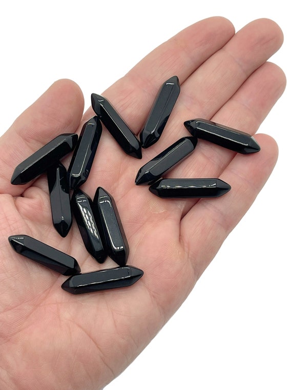 Obsidian Terminated Carved Point – Point Small Crystal Point – Crystal Pendant - 33m -PO1015