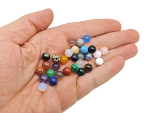 Crystal Mini Sphere Gemstones – Gemstone Ball - Healing Stone – Crystal Ball – Crystal Décor – 8mm - SPMIX4