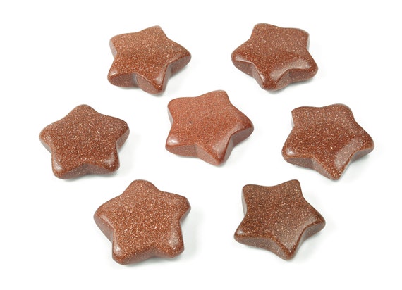 GoldStone Star Gemstone – Star Carving Star –Natural Stone – Healing crystal – 3cm – ST1037