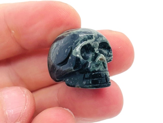 Kambaba Jasper Skull Gemstone - Carving Skull - Healing Stone - 1 Inch - SK1011