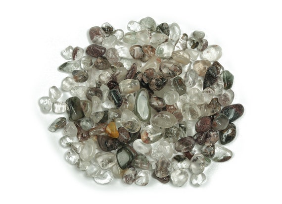 Garden Quartz Chips – Lodolite Chips – Small Undrilled Chips – Natural Lodolite Crystal – Lodolite Gemstones - 7-15mm - CP1122