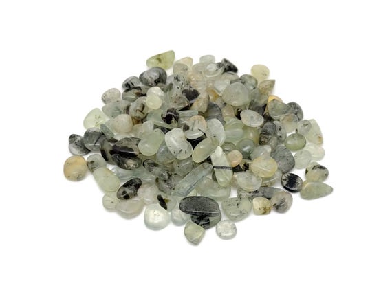 Prehnite Chips – Gemstone Chips – Crystal Semi Tumbled Chips - Bulk Crystal - 7-12mm - CP1260