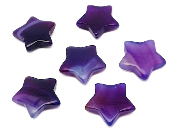 Purple Agate Star Gemstone - Star Gemstone – Healing Stone - Natural Star Gemstone - Star Gemstone - 3cm - ST1061