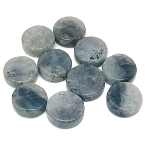 Labradorite Gemstone Flat Disk - Crystal Round Coin - Loose Gemstone - Cabochon Gemstone - Handmade Gemstone Round - FL1075