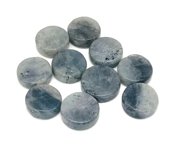 Labradorite Gemstone Flat Disk - Crystal Round Coin - Loose Gemstone - Cabochon Gemstone - Handmade Gemstone Round - FL1075