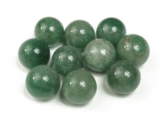 Green Strawberry Quartz Sphere Stone - Healing Crystals Stones - Home Decor – 2cm - SP1078