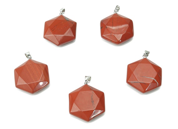 Red Jasper Star Pendant - Crystal Pendant – Natural Necklaces - Jewelry Making Supplies - NC1063