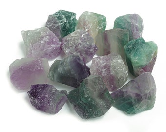 Piedra de fluorita arcoíris en bruto – Piedra de cristal en bruto – Gema – Cristal – Piedra curativa – RA1053