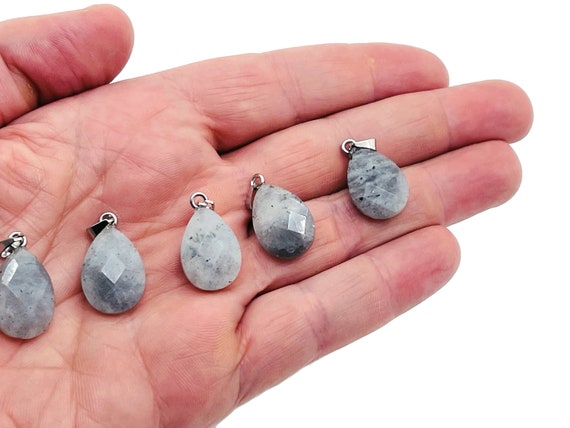 Labradorite Crystal Pendant - Labradorite Crystal Earring – Bracelet Crystal Accessory - Jewelry Making Supplies - 2cm - NC1112