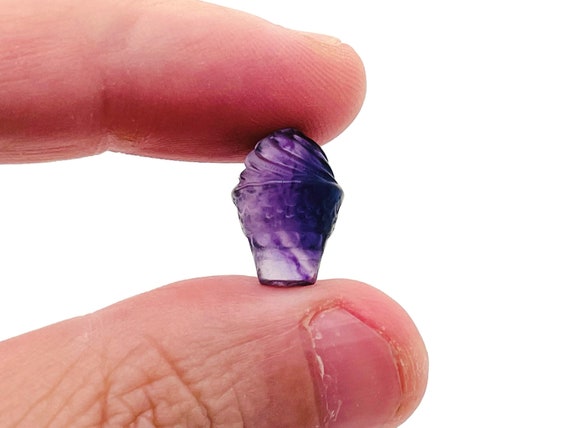 Fluorite Ice Cream Carving – Fluorite Carved Gemstone – Healing Crystal – Best Quality - Home Decor - Gifts - CA1018