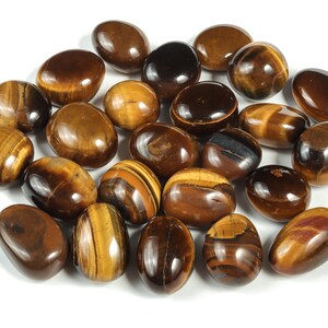 Tiger Eye Tumbled Stone - Tiger Eye Gemstone - Loose Gemstone - Natural Stone -Tiger Eye stone - 1.0-1.2 inch - TU1059