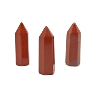Red Jasper Crystal Obelisk Tower – Gemstone Tower – Tower Crystal – Hand Carved Crystal Point – Healing Crystal – 40mm – TW1101