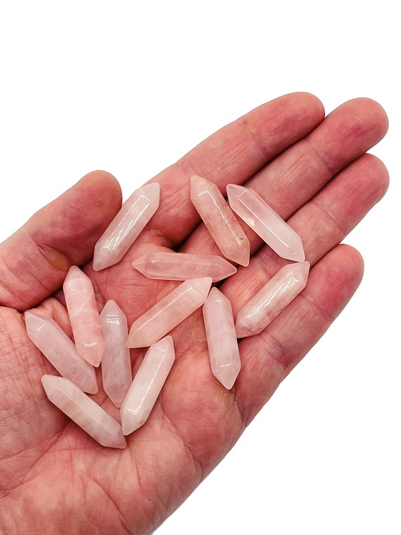 Rose Quartz Terminated Carved Point – Point Small Crystal Point – Crystal Pendant - 33mm -PO1007