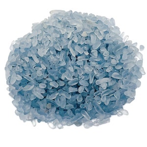 Celestite Chips – Crystal Chips – Semi Tumbled Chips - Bulk Crystal - 2-6mm  - CP1155