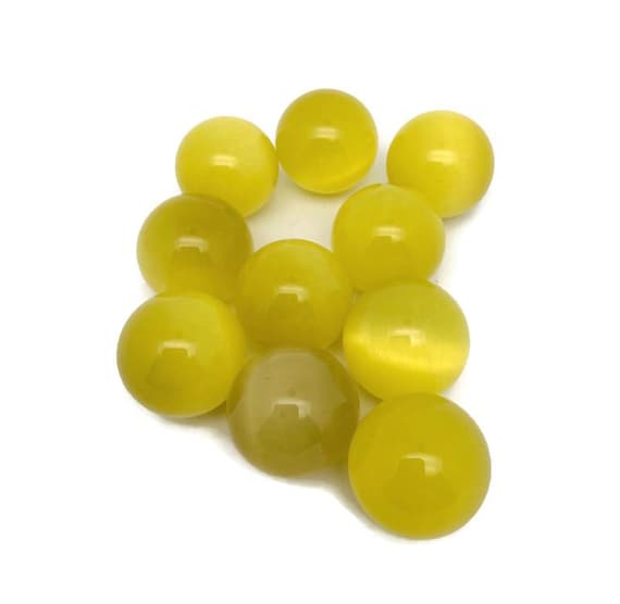 Yellow Cats Eye Sphere Gemstone – Crystal Sphere - Healing Stone – Crystal Ball – Crystal Décor – 20mm - SP1108