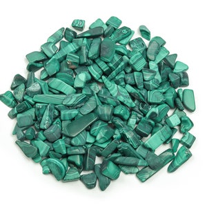 Malachiet Chips – Edelsteen Chips – Crystal Semi Tumbled Chips - Bulk Crystal - 7-15mm - CP1037