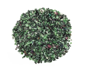 Ruby Zoisite Chips – Gemstone Chips – Crystal Semi Tumbled Chips - Bulk Crystal - 2-6mm - CP1144