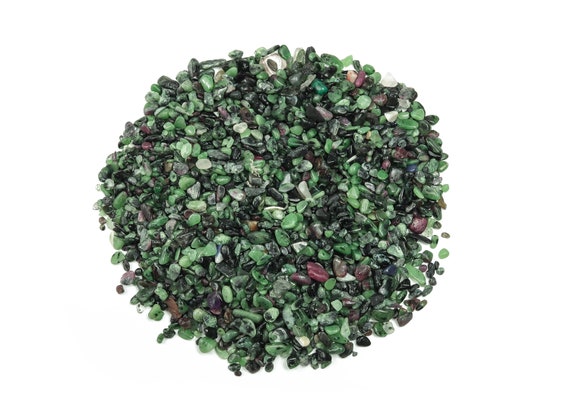 Ruby Zoisite Chips – Gemstone Chips – Crystal Semi Tumbled Chips - Bulk Crystal - 2-6mm - CP1144