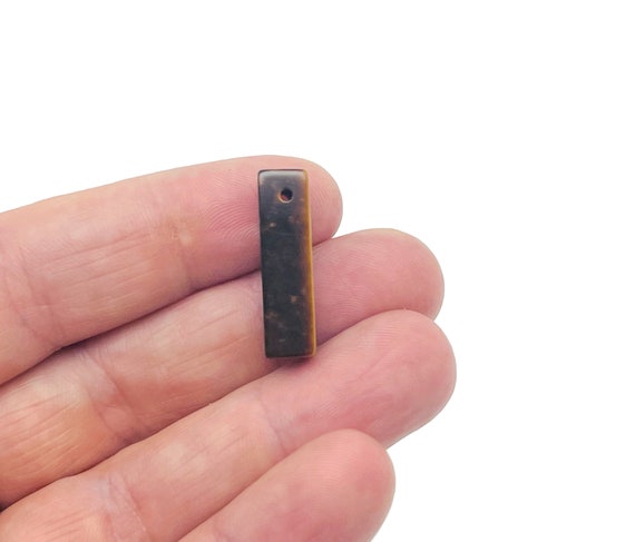 Tiger Eye Crystal Hole Pendant - Drilled Crystal Pendant - Natural Gemstone - Making Jewelry - Healing Stone - NC1559