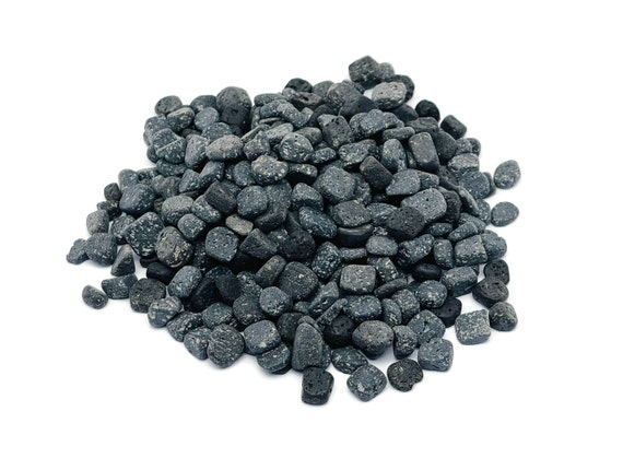 Lava Chips - Volcanic Rock Gemstone Chips – Crystal Semi Tumbled Chips - Bulk Crystal - 5-7mm - CP1242