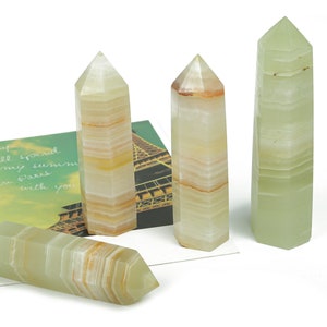 Afghanistan Jade Obelisk Tower Stone – Obelisk Tower Point Crystals – Meditation Gemstone - Gifts - TW1039