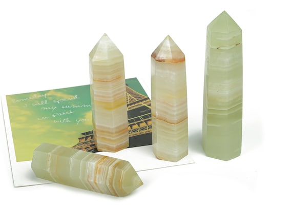 Afghanistan Jade Obelisk Tower Stone – Obelisk Tower Point Crystals – Meditation Gemstone - Gifts - TW1039
