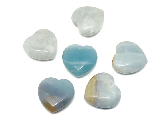 Amazonite Heart Gemstone - Crystal Amazonite - Heart Shape Chakra Crystal - Meditation Crystals – 3cm - HE1190