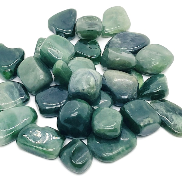 Nephrite Jade Tumbled Stone – Nephrite Crystal –  Polished Nephrite Stones – Lucky Stone - TU1207