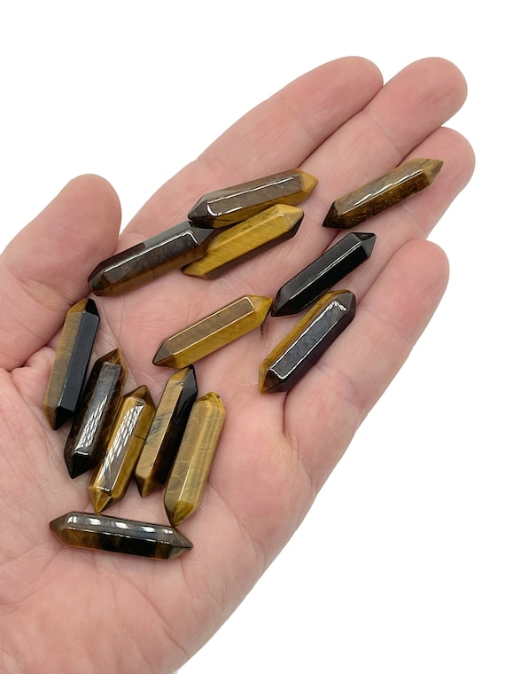 Tiger Eye Terminated Carved Point – Point Small Crystal Point – Crystal Pendant - 33mm -PO1016