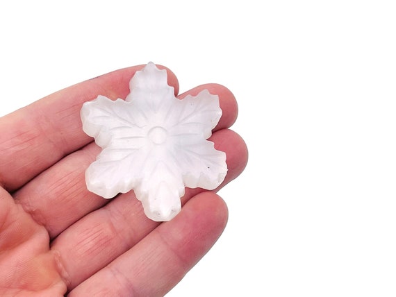 Selenite Flower Stone – Selenite Crystal – Selenite Carving – Natural Selenite Crystal Stone – CA1047