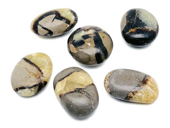 Septarian Palm Stone – Septarian Gemstone - Dragon Gemstone – Worry Stone - 1.7"-2.2" - PA1047