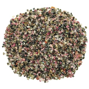 Rainbow Tourmaline Chips – Gemstone Chips – Crystal Semi Tumbled Chips - Bulk Crystal - 2-6mm  - CP1087