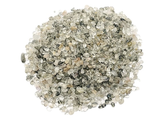 Green Tourmaline Chips – Gemstone Chips – Crystal Semi Tumbled Chips - Bulk Crystal - 2-6mm - CP1025