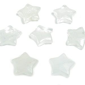 Clear Quartz Star Gemstone – Healing Crystal – Natural Clear Quarts – Chakra Balancing Crystal – Crystal Star Stone – 3cm – ST1044