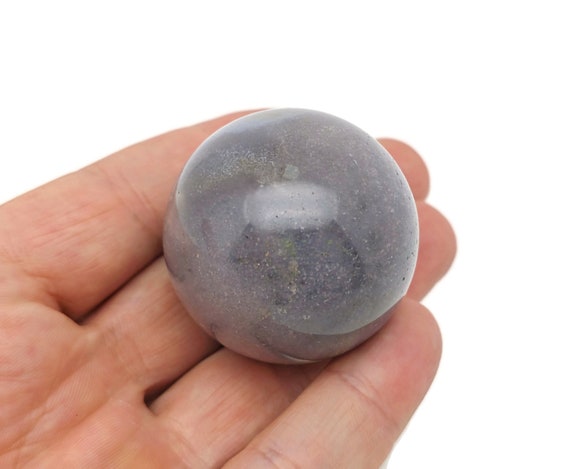 Grape Agate Sphere Stone A++ – Crystal Ball - Healing Crystal Stones – Crystal Decor – 40-45mm - BA1052