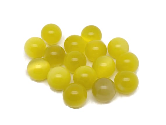 Yellow Cats Eye Sphere Gemstone – Crystal Sphere - Healing Stone – Crystal Ball – Crystal Décor – 20mm - SP1153