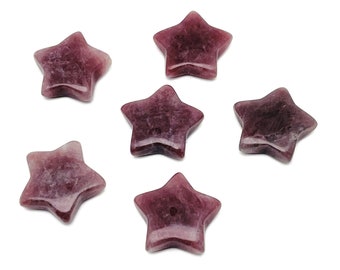 Strawberry Quartz Star Gemstone - Star Gemstone – Healing Stone - Natural Star Gemstone - Star Gemstone - 3cm - ST1054