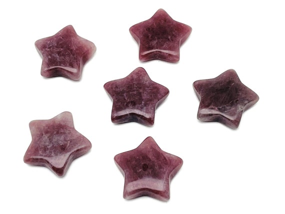 Strawberry Quartz Star Gemstone - Star Gemstone – Healing Stone - Natural Star Gemstone - Star Gemstone - 3cm - ST1054