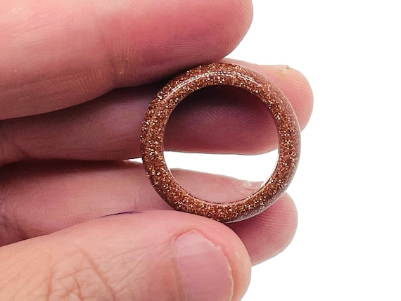 GoldStone Ring - Crystal Ring – Natural GoldStone - Jewelry Making Supplies - RI1008