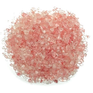 Cherry Quartz Chips – Mini Cherry Quartz Stones – Small Cherry Quartz – Gemstones Chips - 2-6mm – CP1150